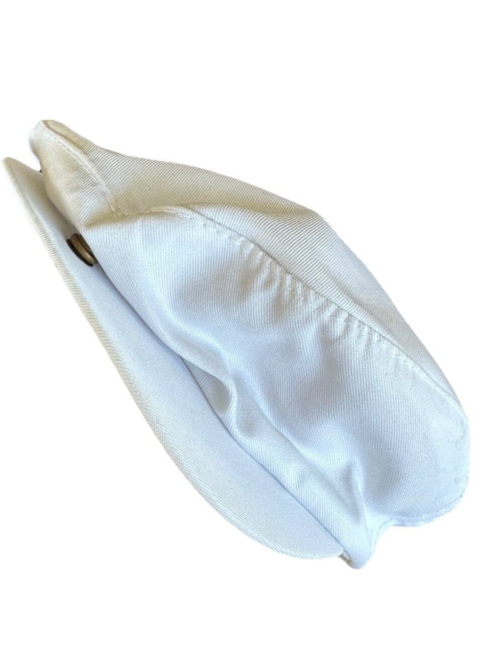 Vtg Dorfman Pacific White Nautical Flat Cap Adjustable Hat